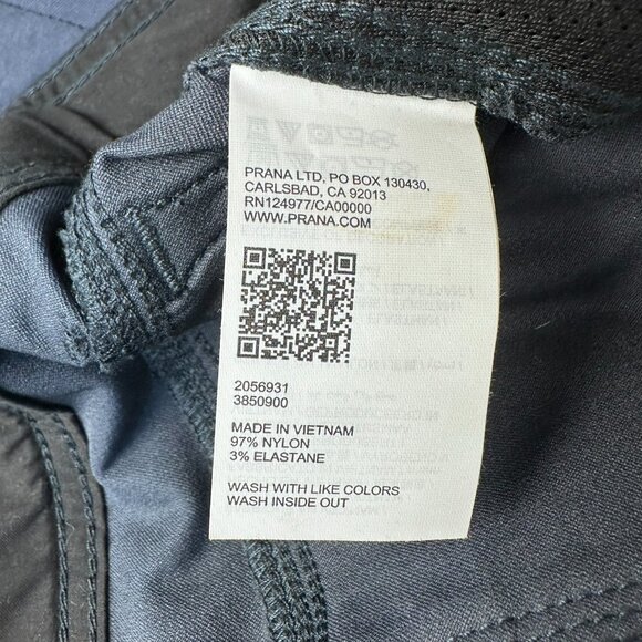 prAna Men's Stretch Zion™ Slim Straight Fit Pant, Size W28 x L30 Stormy Night - Picture 11 of 13